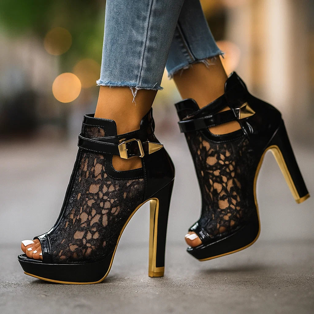 ELARA™|CHIC LACE HEELS