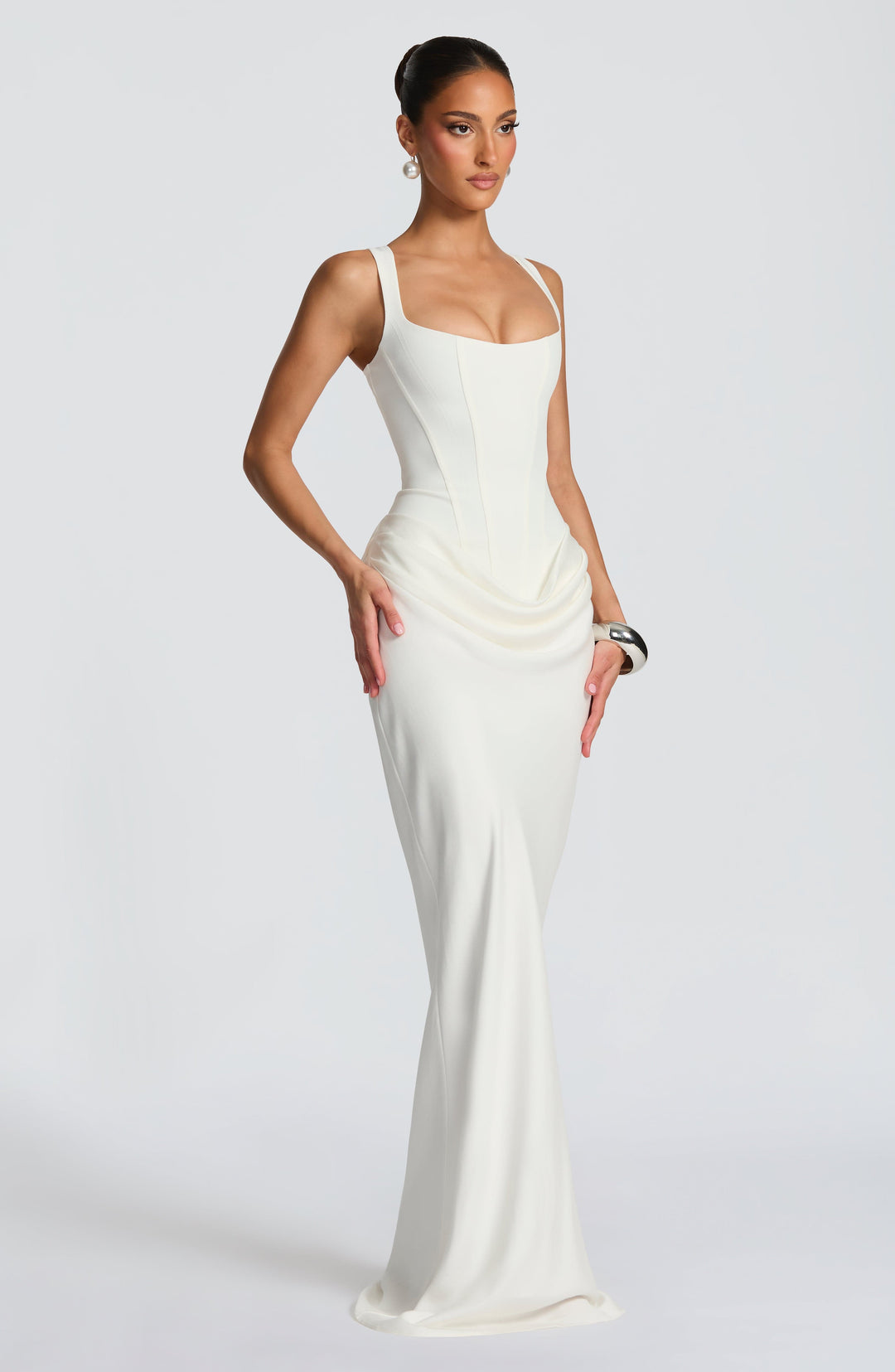 FREYA™|SQUARE NECK MAXI DRESS