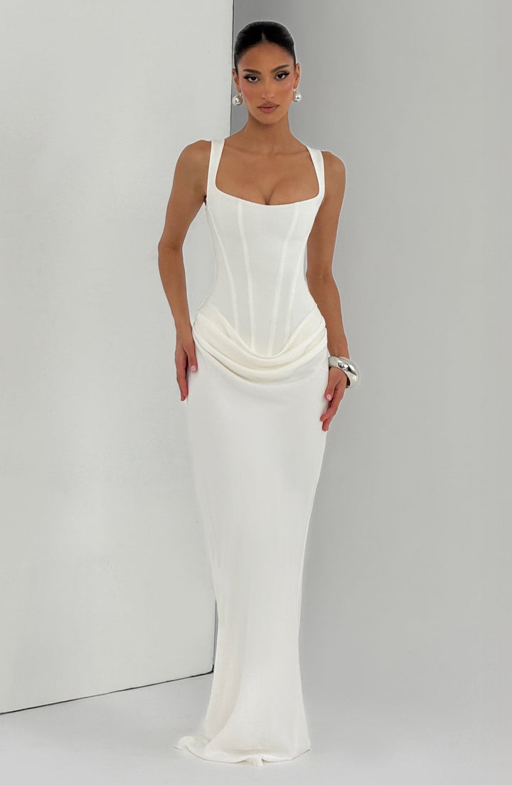 FREYA™|SQUARE NECK MAXI DRESS