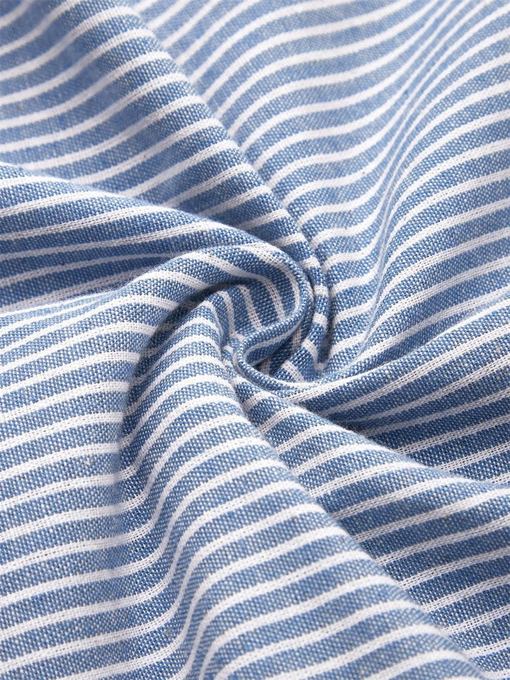QUINN™|STRIPED MIDI DRESS