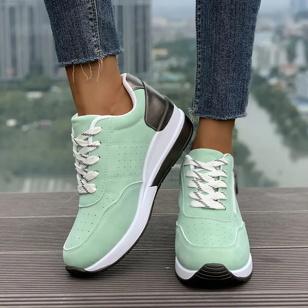 BELLA™|THICK SOLE SIDE ZIPPER SNEAKERS