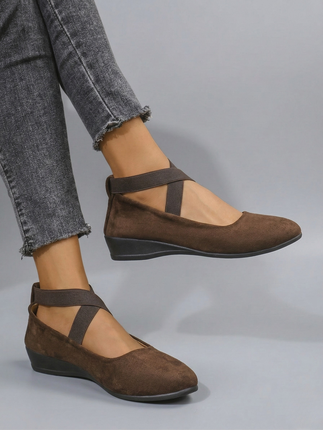 ELLE™|ELEGANT SUEDE SLIP-ONS