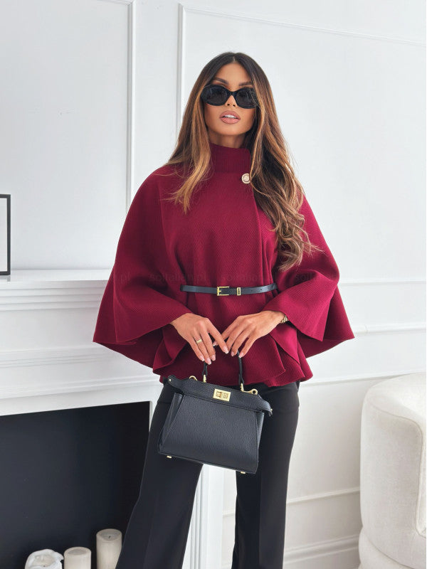 GENEVIEVE™|CHIC BELTED JACKET