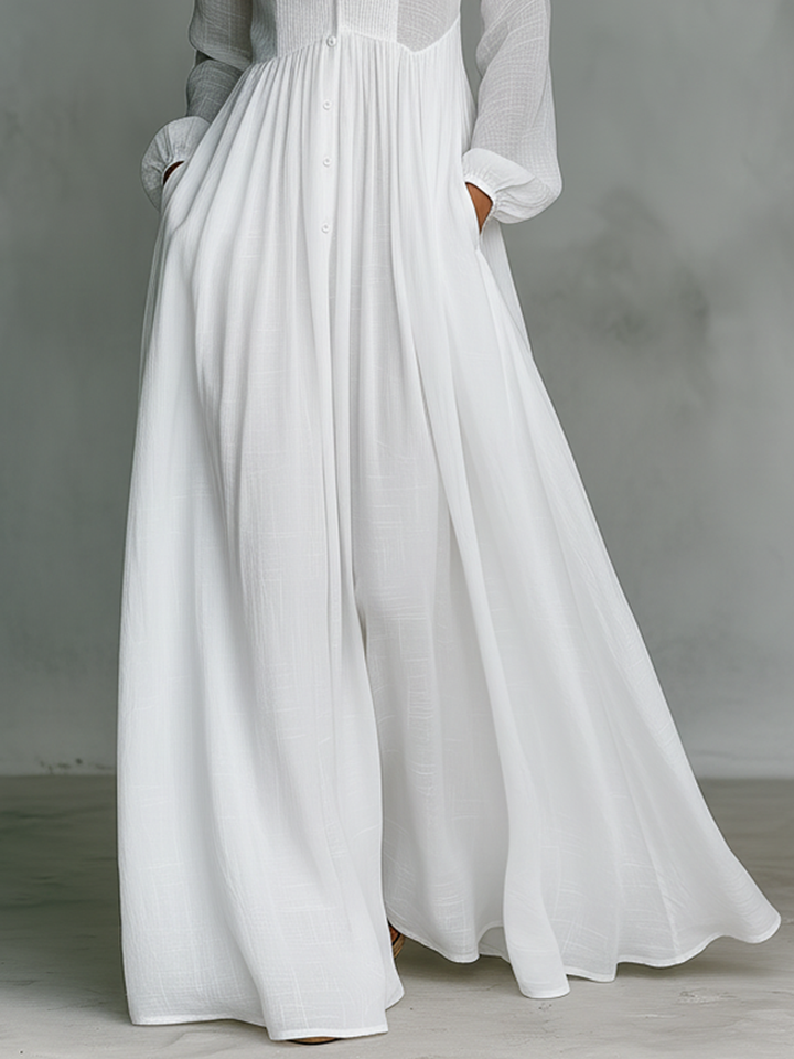 ROWENA™|MINIMALIST PATCHWORK MAXI DRESS