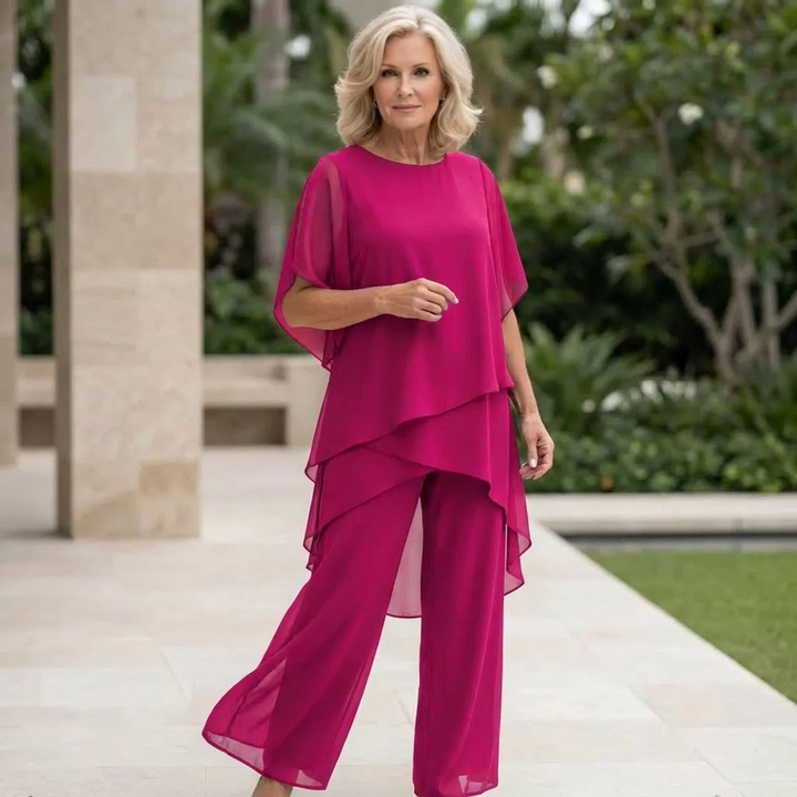 CAELIA™|DRAPED PALAZZO SET