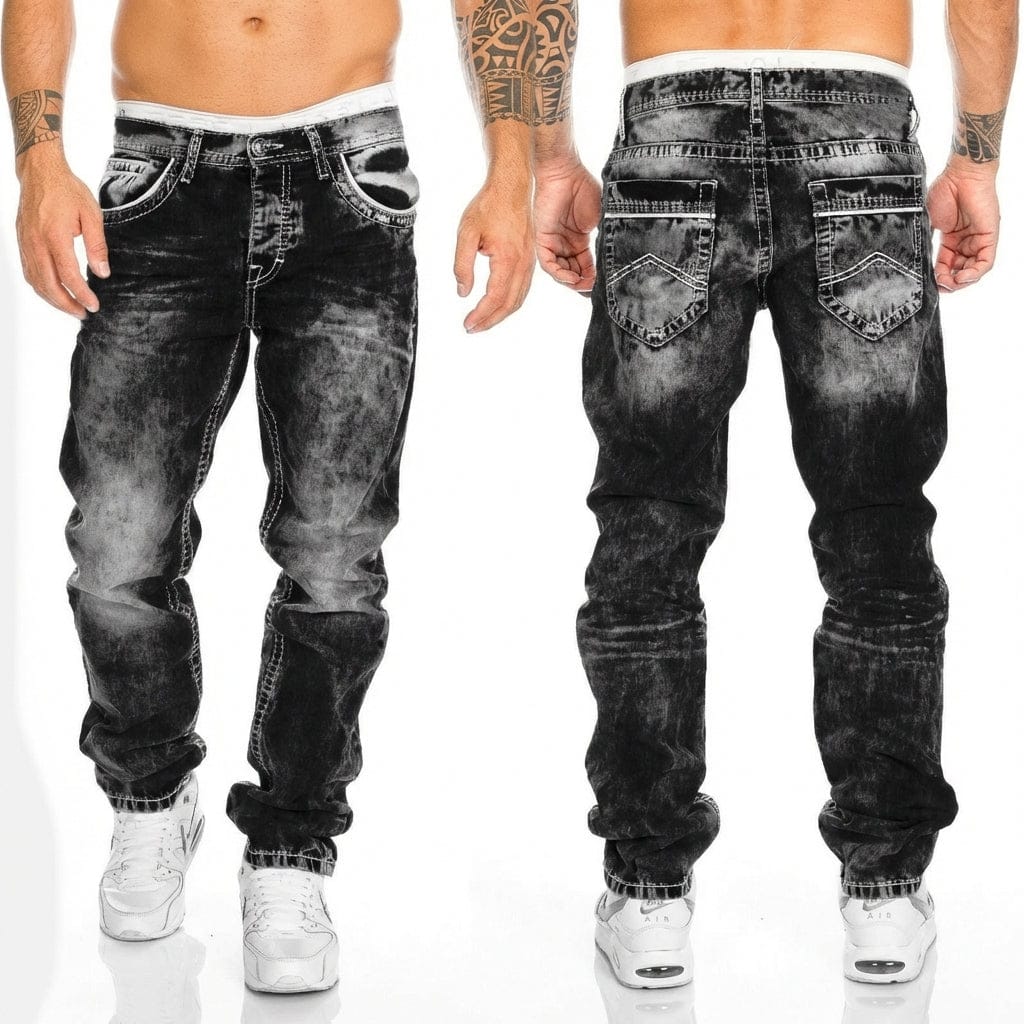 RYDER™|STITCHED BIKER JEANS