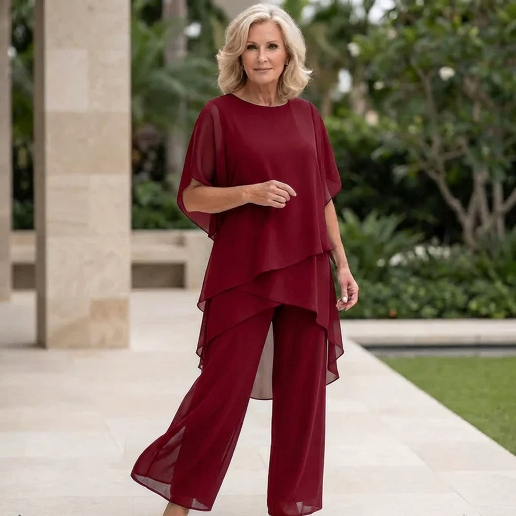 CAELIA™|DRAPED PALAZZO SET