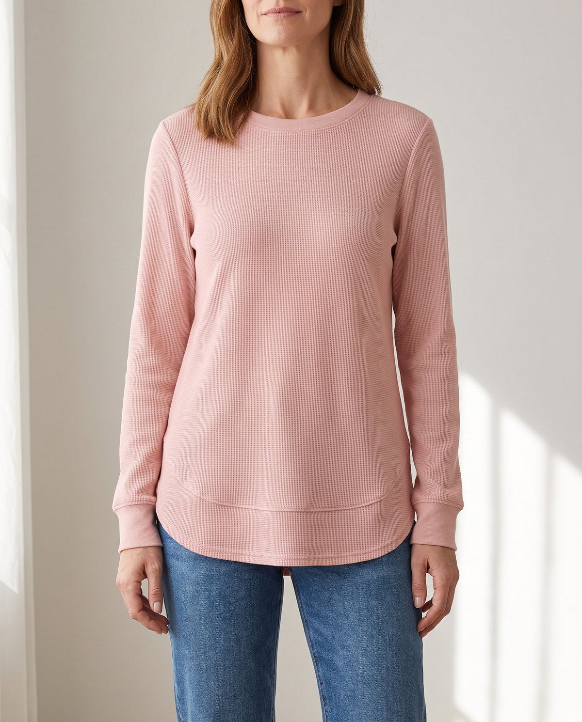 Nadyalyn Long-Sleeve Top in Pink