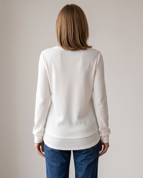 Nadyalyn Long-Sleeve Top back view