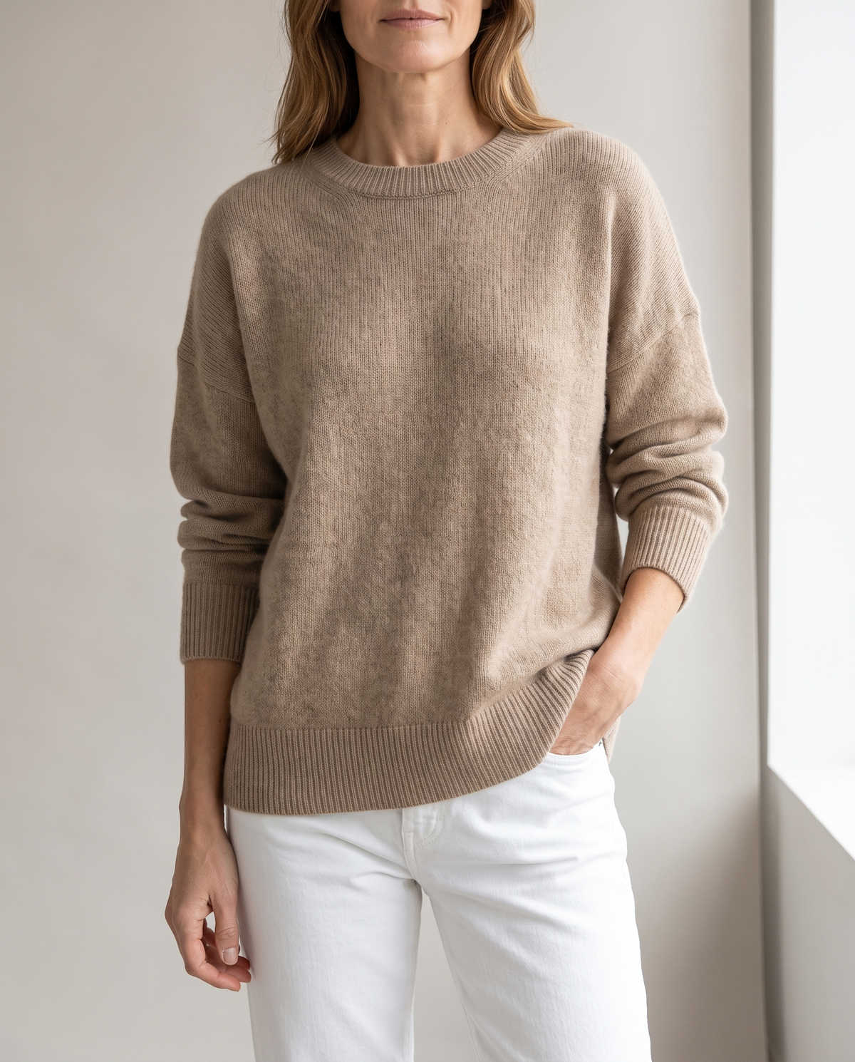 Lorie Soft Knit Sweater in Khaki