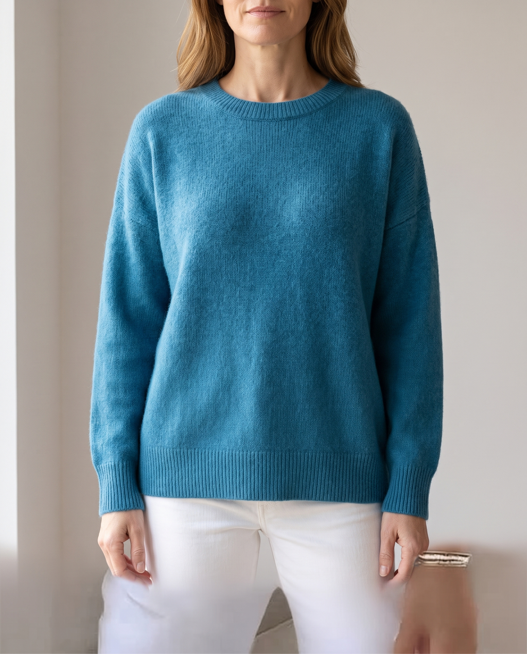 Lorie Soft Knit Sweater in Blue