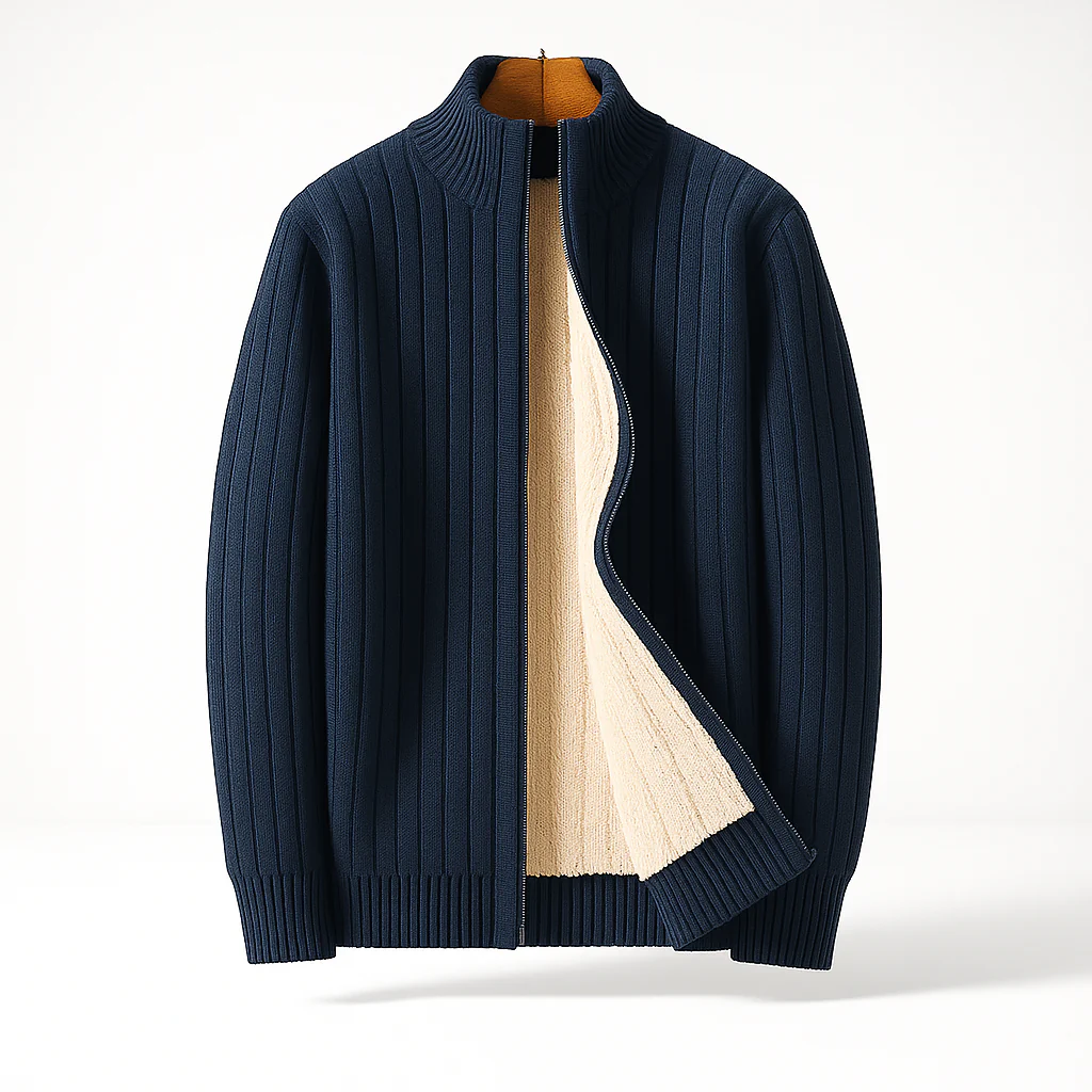 COLLINS™|REFINED ZIP CARDIGAN