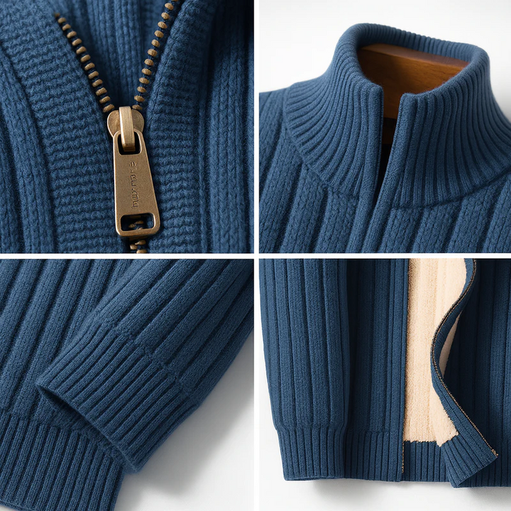 COLLINS™|REFINED ZIP CARDIGAN