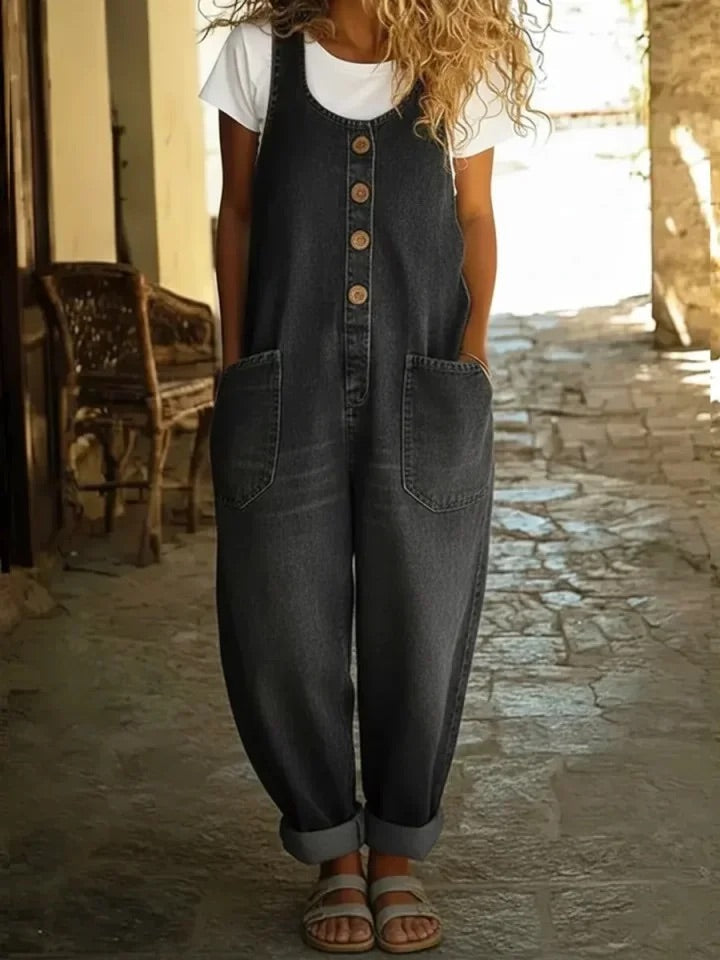 HARLOW™|VINTAGE DENIM JUMPSUIT