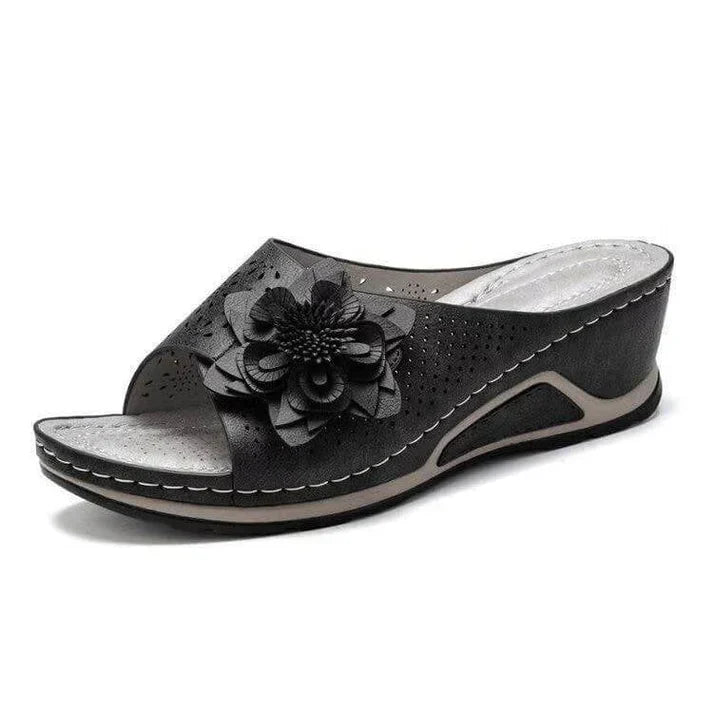 GENEVIEVE™|ARCH SUPPORT SOFT LEATHER SANDALS