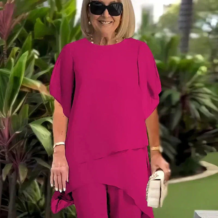 CAELIA™|DRAPED PALAZZO SET