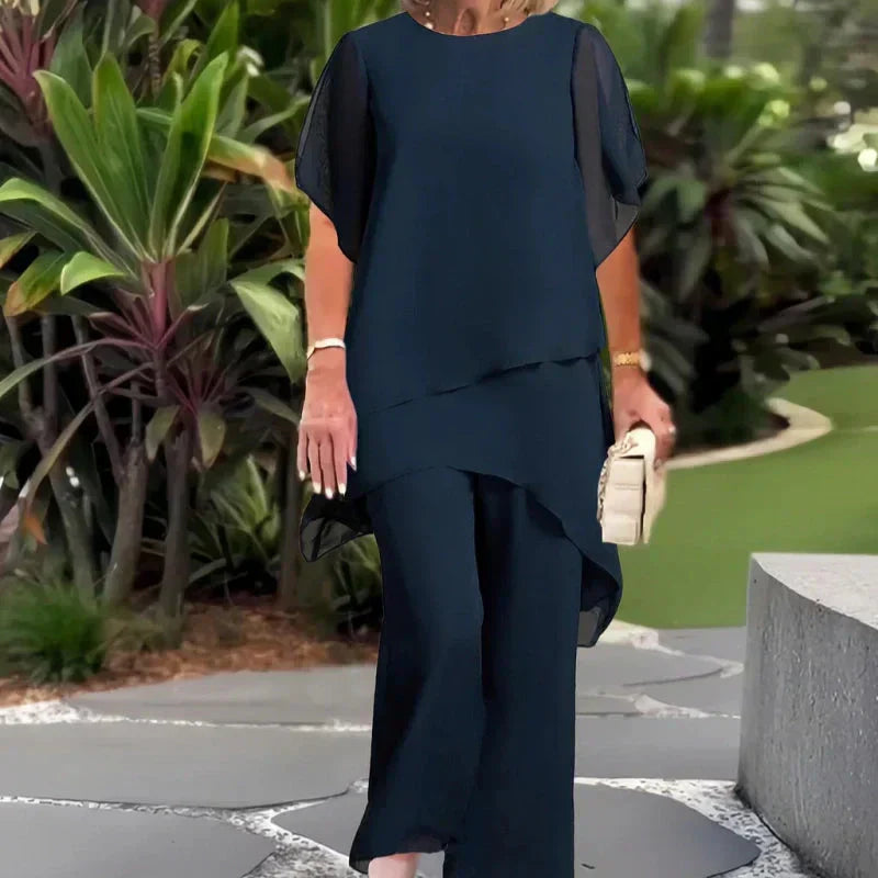 CAELIA™|DRAPED PALAZZO SET