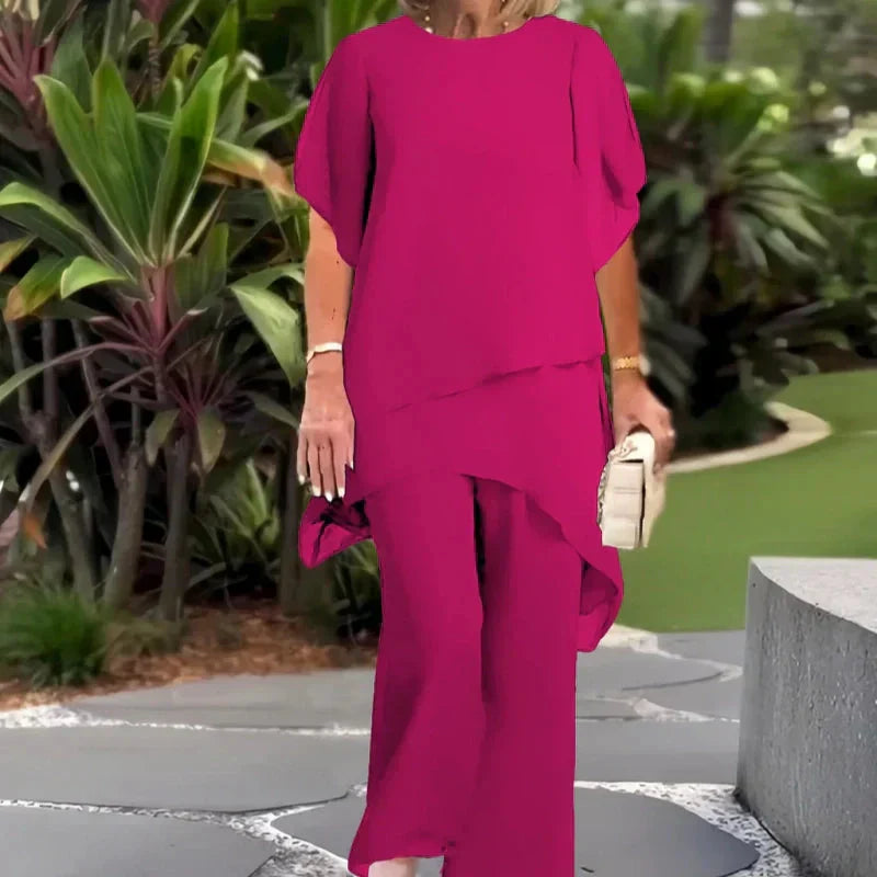 CAELIA™|DRAPED PALAZZO SET