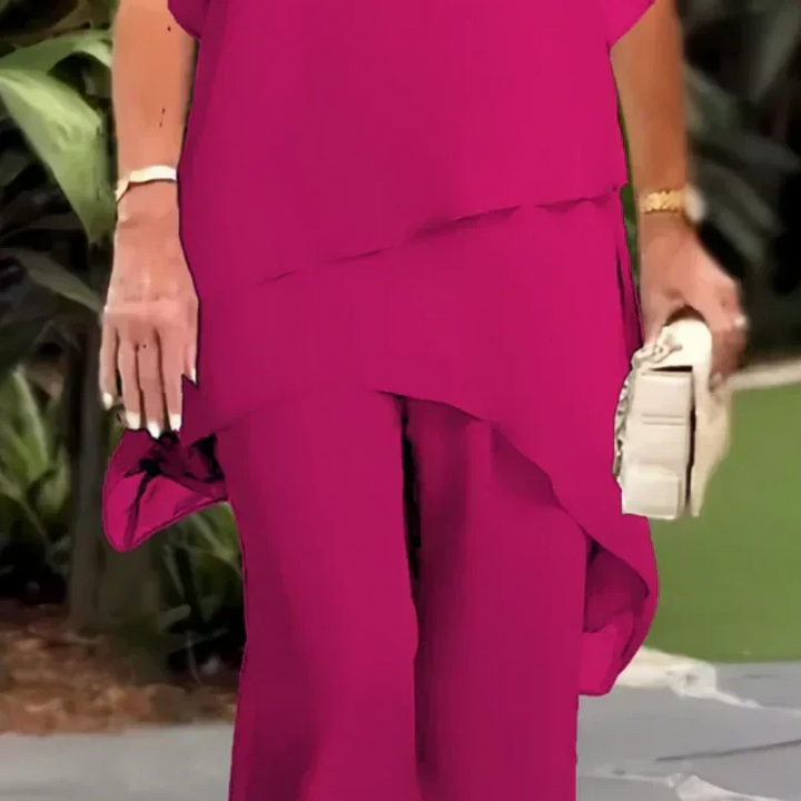 CAELIA™|DRAPED PALAZZO SET