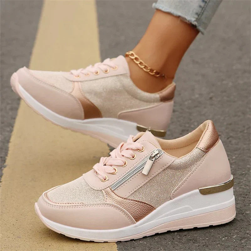 ZIPPER™|LACED SUPPORT SNEAKERS