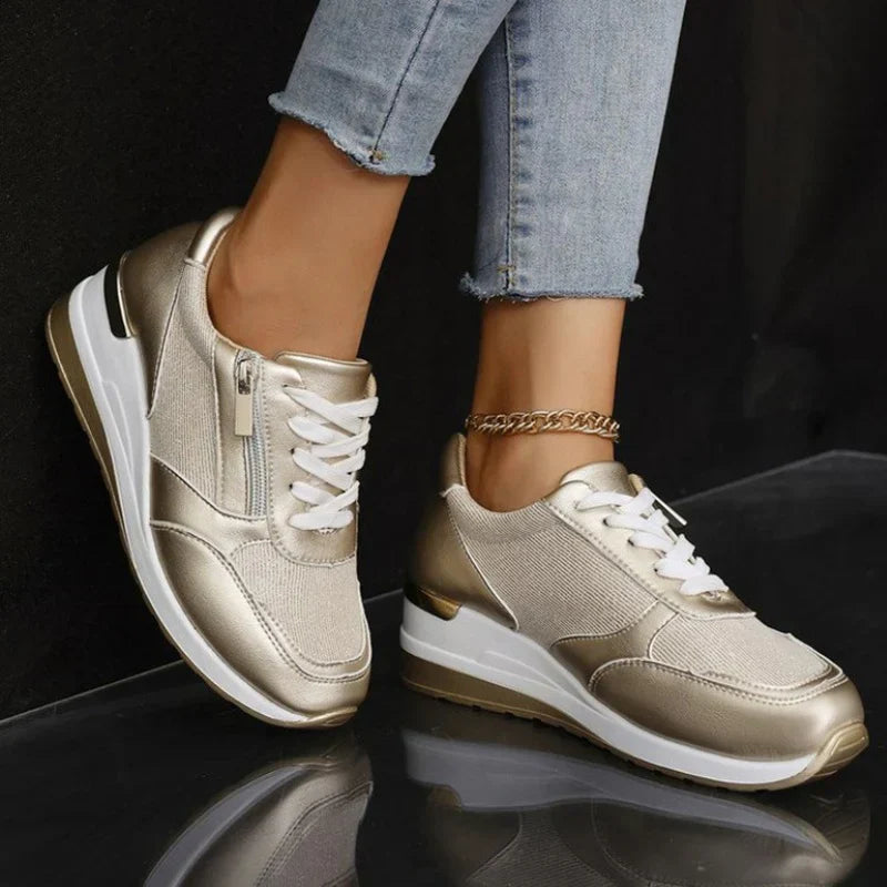 ZIPPER™|LACED SUPPORT SNEAKERS