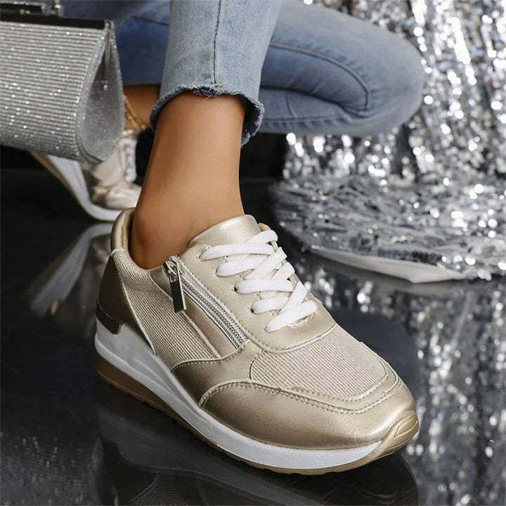 ZIPPER™|LACED SUPPORT SNEAKERS