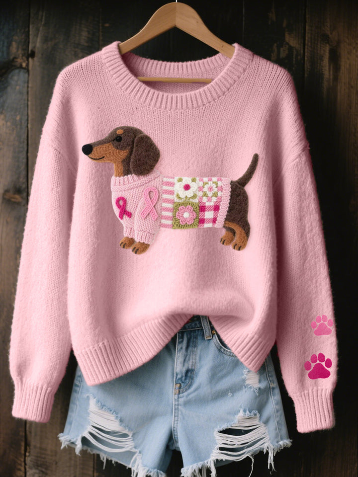 KINSLEY™|PLAYFUL DACHSHUND KNIT