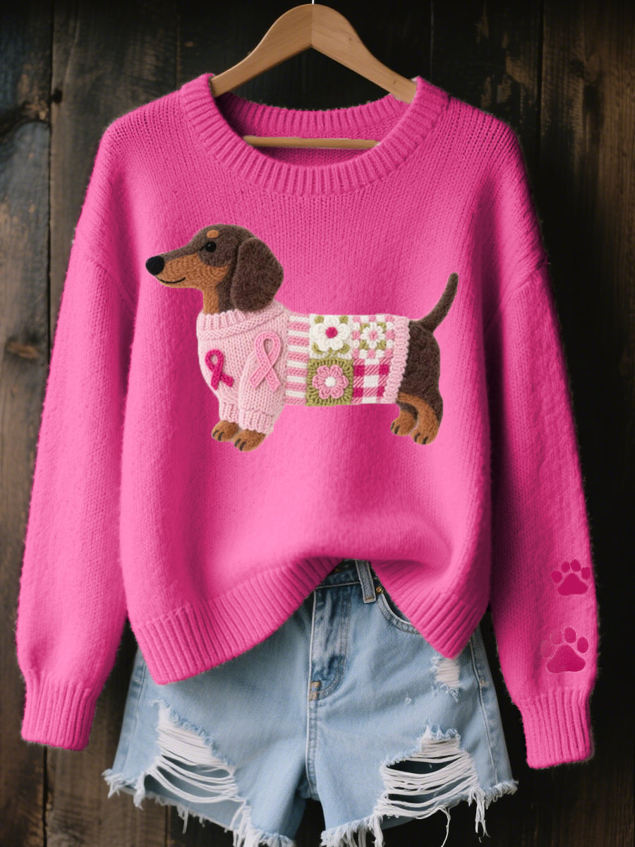 KINSLEY™|PLAYFUL DACHSHUND KNIT