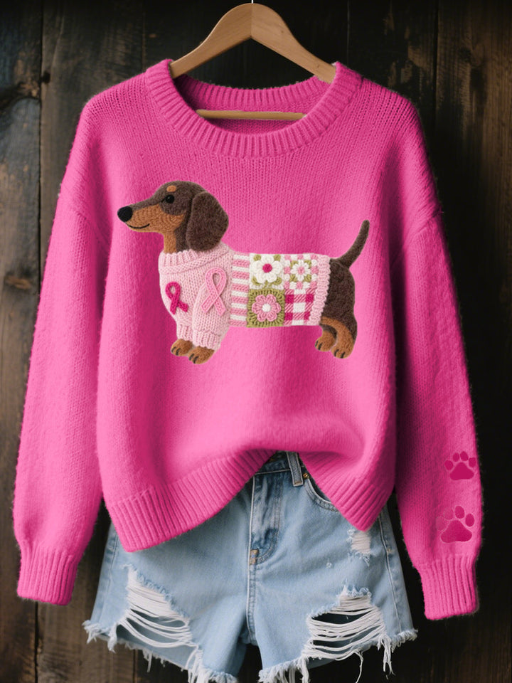 KINSLEY™|PLAYFUL DACHSHUND KNIT