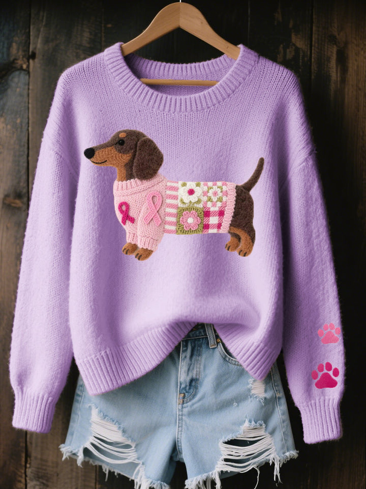KINSLEY™|PLAYFUL DACHSHUND KNIT