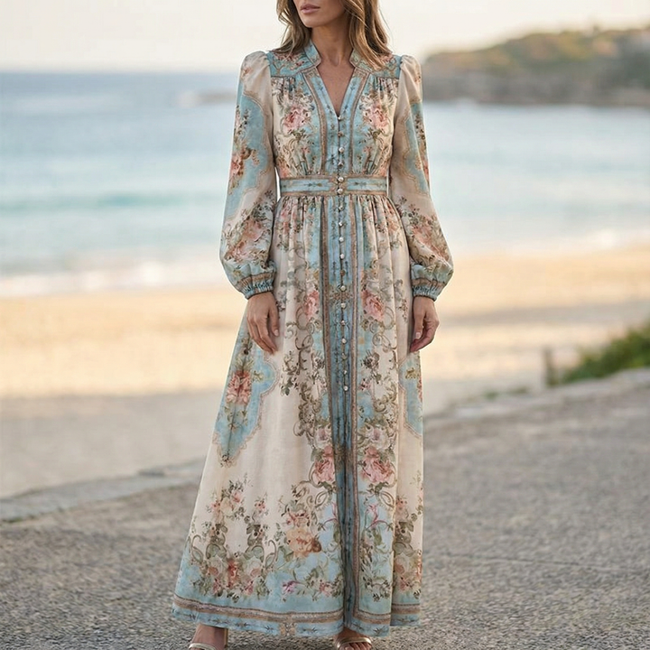 EVELYN GRACE™|FLORAL MAXI DRESS
